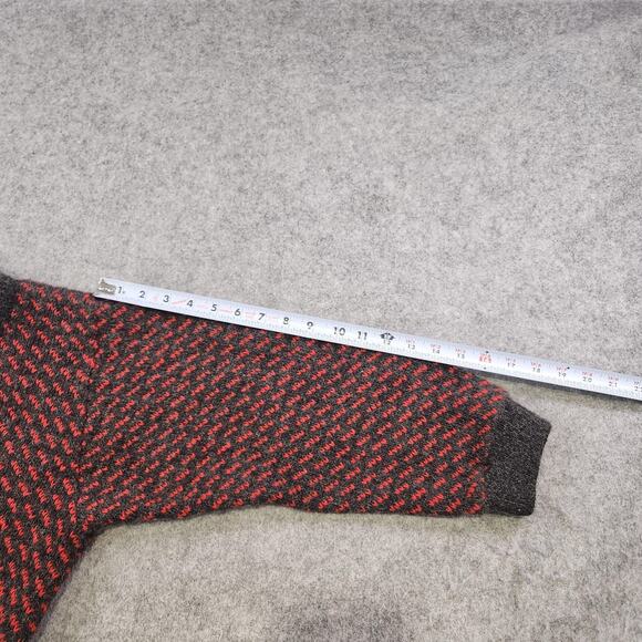 Vintage LL Bean Sweater Womens Medium Birdseye Wool Knit Cardigan Norway 90s - Picture 10 of 14